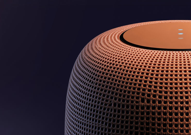 Smart speaker closeup